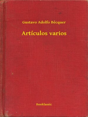 cover image of Artículos varios